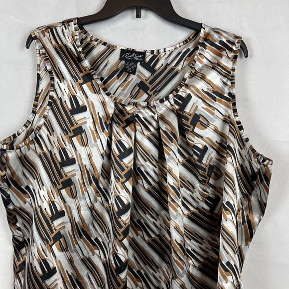 Russell Kemp New York Womens Pullover Sleeveless Blouse Size 2X - Picture 5 of 7